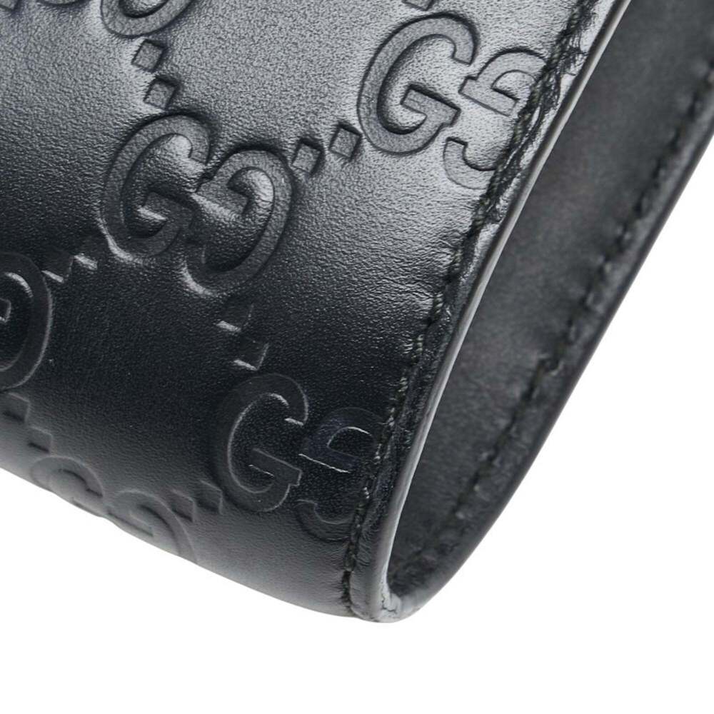 GUCCI Black Leather Horsebit Shoulder Bag - Picture 10 of 15